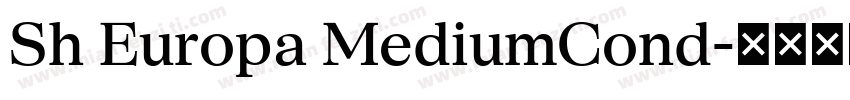Sh Europa MediumCond字体转换